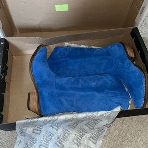 DINGO Blue Suede Cow Girl Boots💙